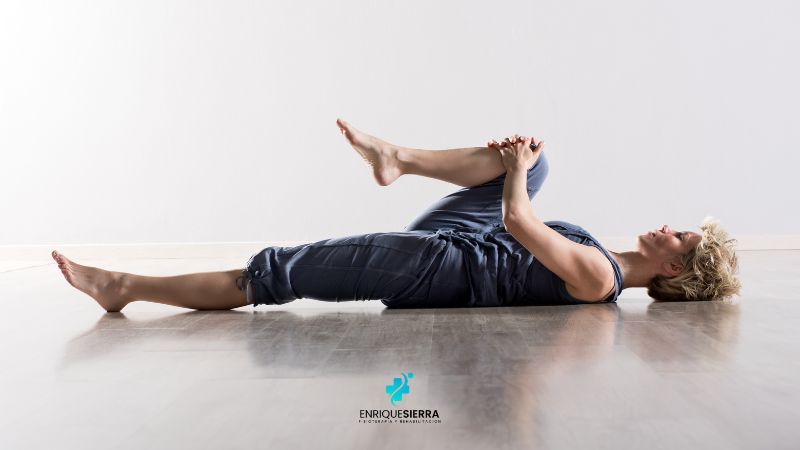 Estiramiento de Isquiotibiales liquido rodilla